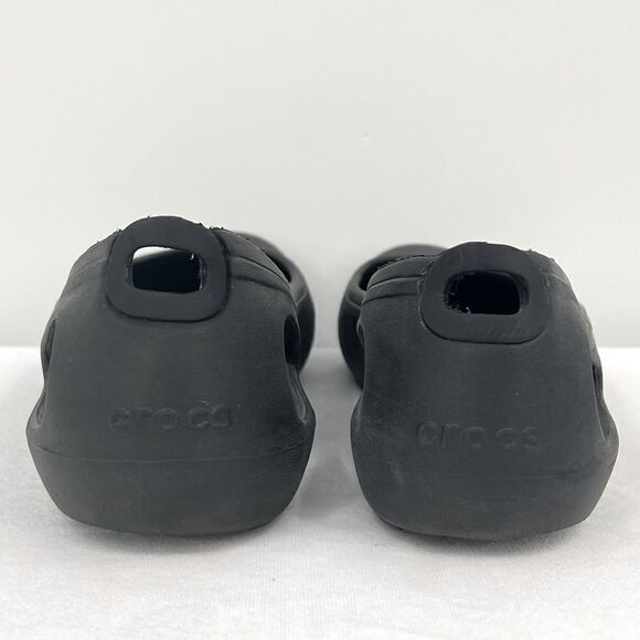 Crocs Kadee Black Cut Out Slip On Ballet Flat Shoes Women's Size 7 - Picture 8 of 9